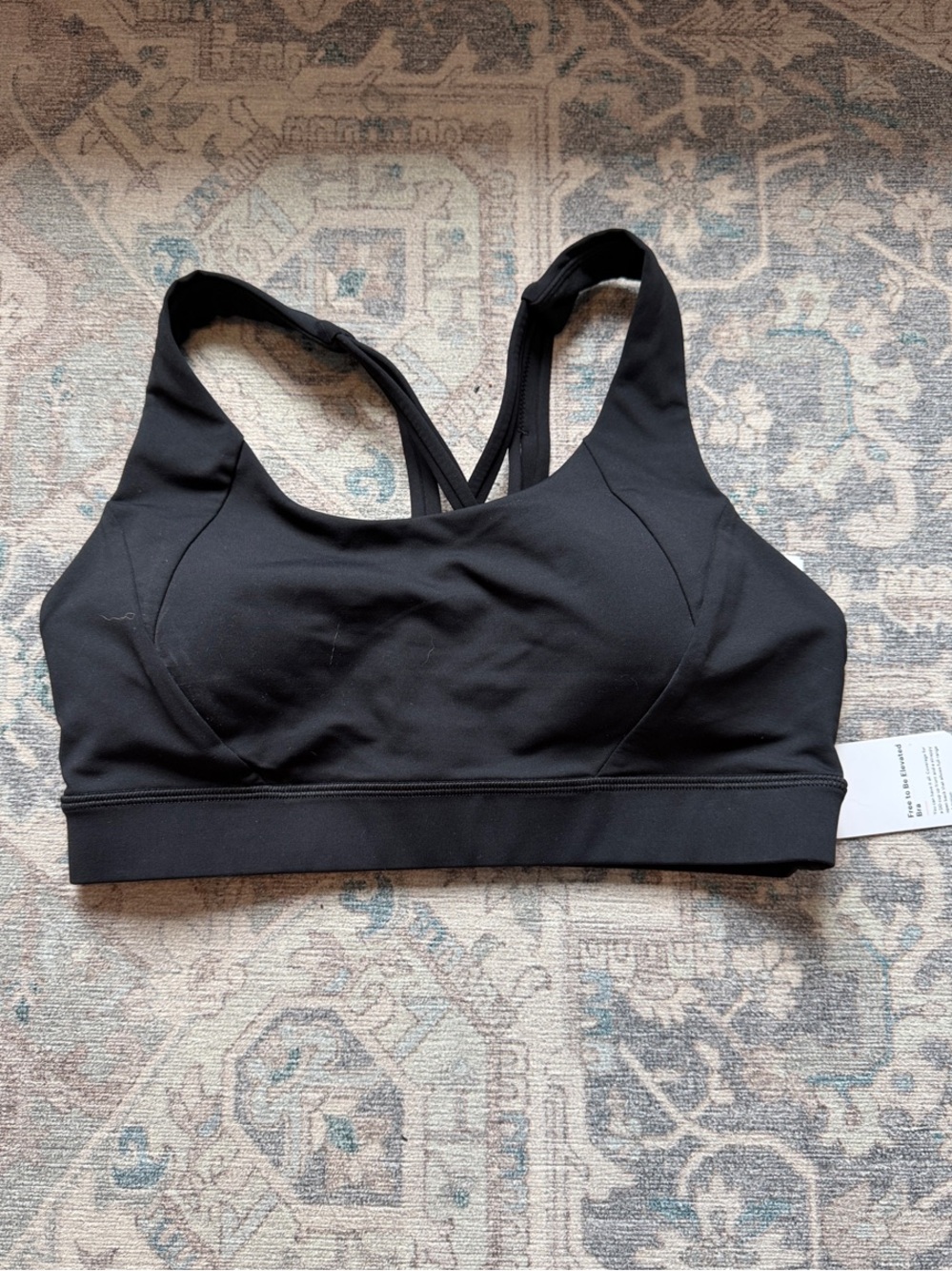 lululemon athletica Free to be Elevated Black Cross-Back Sports Bra